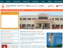 Tablet Screenshot of mariampurhospital.com